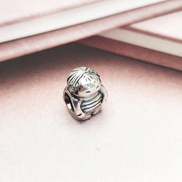 Pandora Little Boy 925 Sterling Silver Charm Authentic - Picture 1 of 2